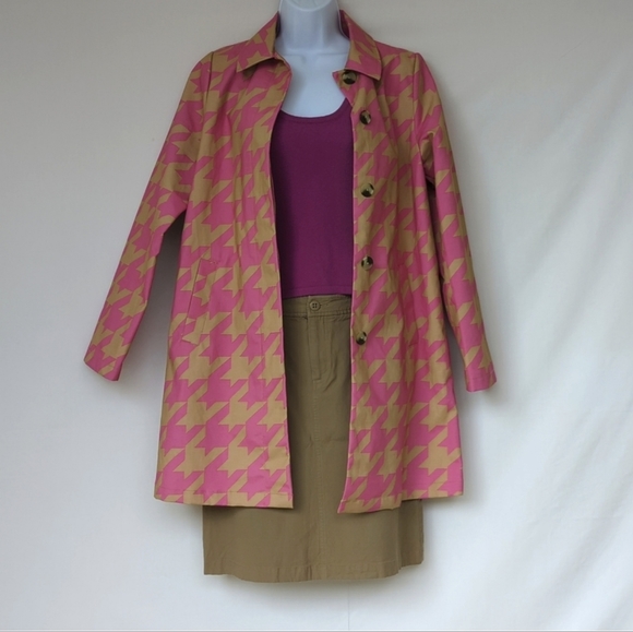 ISAAC MIZRAHI | NWOT Pink Houndstooth Jacket - Picture 16 of 16